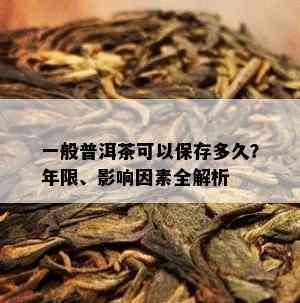 一般普洱茶可以保存多久？年限、影响因素全解析