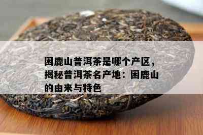 困鹿山普洱茶是哪个产区，揭秘普洱茶名产地：困鹿山的由来与特色