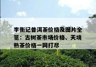 李衡记普洱茶价格及图片全览：古树茶市场价格、天境熟茶价格一网打尽