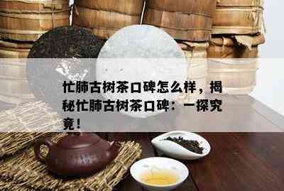 忙肺古树茶口碑怎么样，揭秘忙肺古树茶口碑：一探究竟！