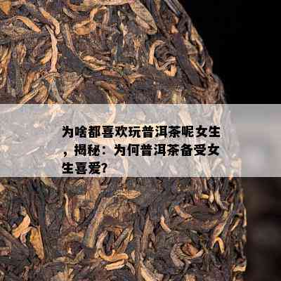 为啥都喜欢玩普洱茶呢女生，揭秘：为何普洱茶备受女生喜爱？