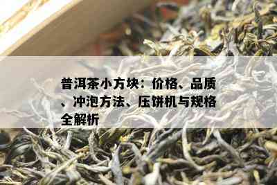 普洱茶小方块：价格、品质、冲泡方法、压饼机与规格全解析