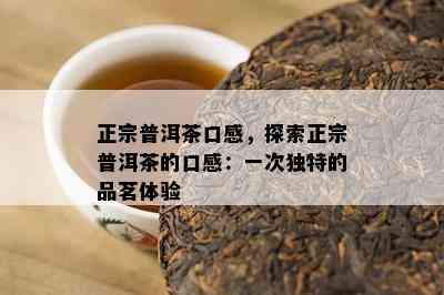 正宗普洱茶口感，探索正宗普洱茶的口感：一次独特的品茗体验