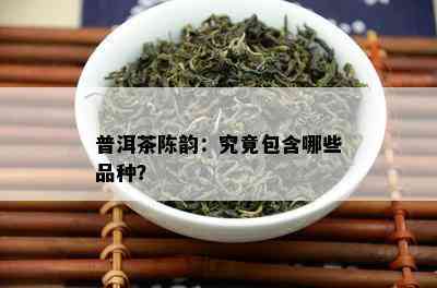 普洱茶陈韵：究竟包含哪些品种？