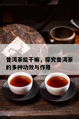 普洱茶能干嘛，探究普洱茶的多种功效与作用