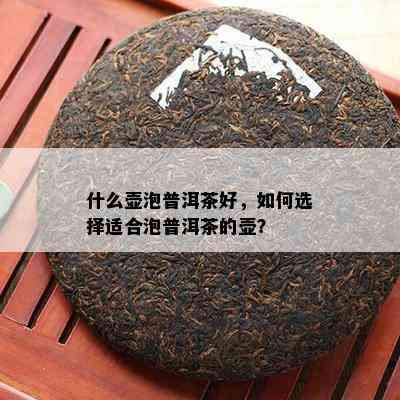 什么壶泡普洱茶好，如何选择适合泡普洱茶的壶？