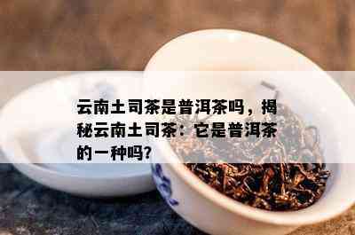 云南土司茶是普洱茶吗，揭秘云南土司茶：它是普洱茶的一种吗？