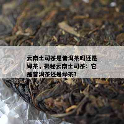 云南土司茶是普洱茶吗还是绿茶，揭秘云南土司茶：它是普洱茶还是绿茶？