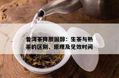 普洱茶降胆固醇：生茶与熟茶的区别、原理及见效时间