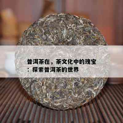 普洱茶在，茶文化中的瑰宝：探索普洱茶的世界