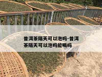 普洱茶隔天可以泡吗-普洱茶隔天可以泡吗能喝吗