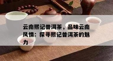 云南熙记普洱茶，品味云南风情：探寻熙记普洱茶的魅力