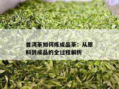 普洱茶如何炼成品茶：从原料到成品的全过程解析