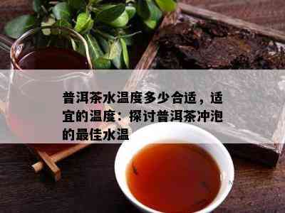 普洱茶水温度多少合适，适宜的温度：探讨普洱茶冲泡的更佳水温