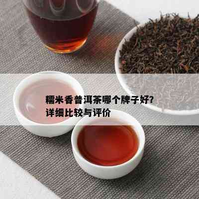 糯米香普洱茶哪个牌子好？详细比较与评价