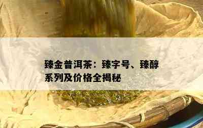 臻金普洱茶：臻字号、臻醇系列及价格全揭秘