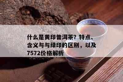 什么是黄印普洱茶？特点、含义与与绿印的区别，以及7572价格解析