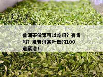 普洱茶做菜可以吃吗？有吗？用普洱茶叶做的100道菜谱！