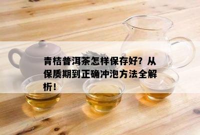 青桔普洱茶怎样保存好？从保质期到正确冲泡方法全解析！