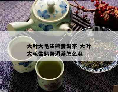 大叶大毛生熟普洱茶-大叶大毛生熟普洱茶怎么泡