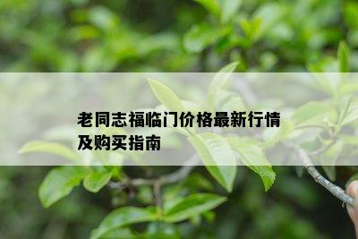 老同志福临门价格最新行情及购买指南