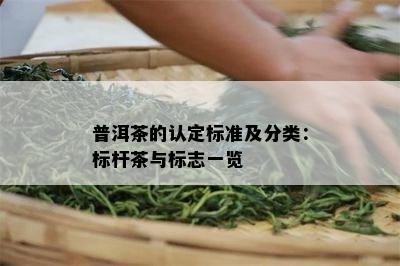 普洱茶的认定标准及分类：标杆茶与标志一览