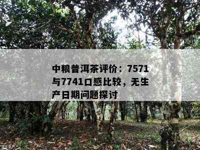 中粮普洱茶评价：7571与7741口感比较，无生产日期问题探讨