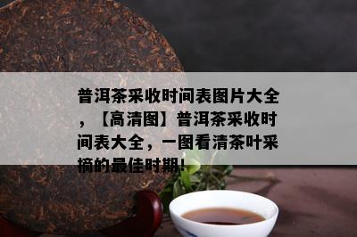 普洱茶采收时间表图片大全，【高清图】普洱茶采收时间表大全，一图看清茶叶采摘的更佳时期！