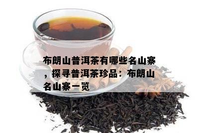 布朗山普洱茶有哪些名山寨，探寻普洱茶珍品：布朗山名山寨一览