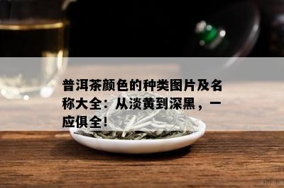 普洱茶颜色的种类图片及名称大全：从淡黄到深黑，一应俱全！