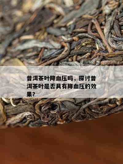 普洱茶叶降血压吗，探讨普洱茶叶是否具有降血压的效果？