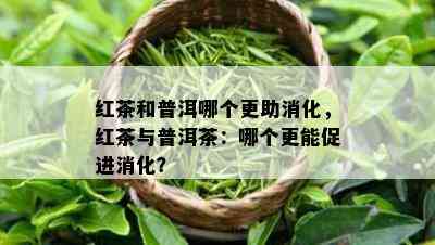 红茶和普洱哪个更助消化，红茶与普洱茶：哪个更能促进消化？