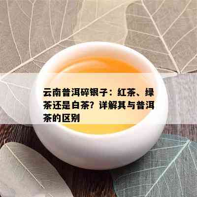 云南普洱碎银子：红茶、绿茶还是白茶？详解其与普洱茶的区别