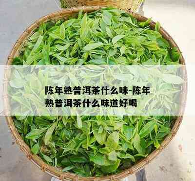 陈年熟普洱茶什么味-陈年熟普洱茶什么味道好喝