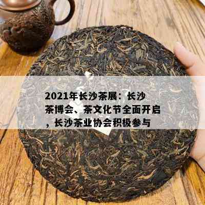 2021年长沙茶展：长沙茶博会、茶文化节全面开启，长沙茶业协会积极参与