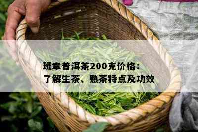 班章普洱茶200克价格：了解生茶、熟茶特点及功效