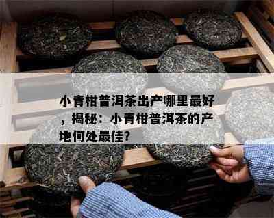 小青柑普洱茶出产哪里更好，揭秘：小青柑普洱茶的产地何处更佳？