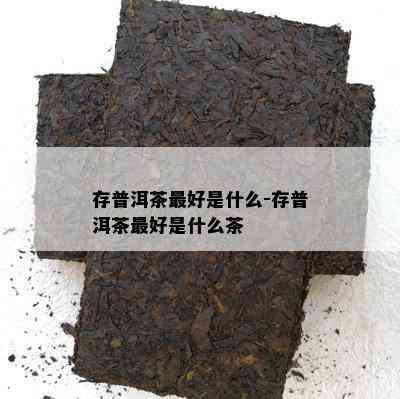 存普洱茶更好是什么-存普洱茶更好是什么茶