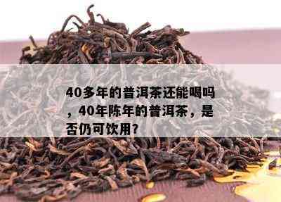 40多年的普洱茶还能喝吗，40年陈年的普洱茶，是否仍可饮用？