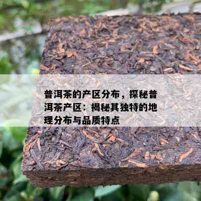 普洱茶的产区分布，探秘普洱茶产区：揭秘其独特的地理分布与品质特点