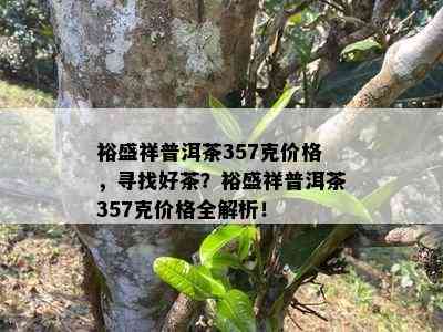 裕盛祥普洱茶357克价格，寻找好茶？裕盛祥普洱茶357克价格全解析！