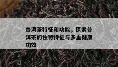 普洱茶特征和功能，探索普洱茶的独特特征与多重健康功效