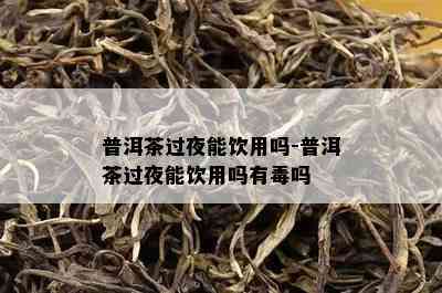 普洱茶过夜能饮用吗-普洱茶过夜能饮用吗有吗