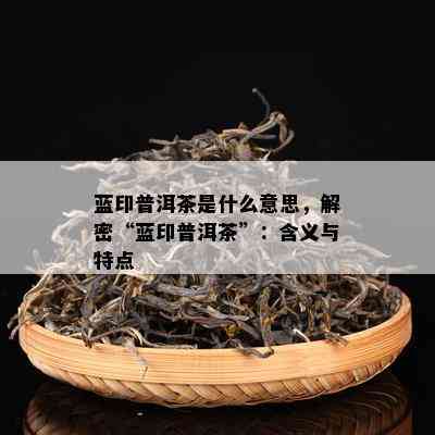 蓝印普洱茶是什么意思，解密“蓝印普洱茶”：含义与特点