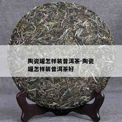 陶瓷罐怎样装普洱茶-陶瓷罐怎样装普洱茶好