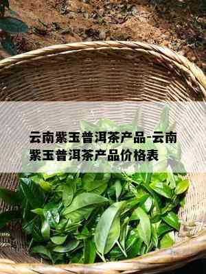 云南紫玉普洱茶产品-云南紫玉普洱茶产品价格表