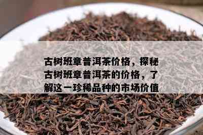 古树班章普洱茶价格，探秘古树班章普洱茶的价格，了解这一珍稀品种的市场价值