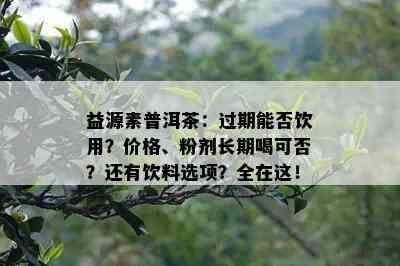 益源素普洱茶：过期能否饮用？价格、粉剂长期喝可否？还有饮料选项？全在这！