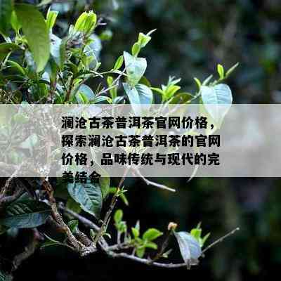 澜沧古茶普洱茶官网价格，探索澜沧古茶普洱茶的官网价格，品味传统与现代的完美结合