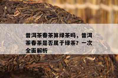 普洱茶春茶算绿茶吗，普洱茶春茶是否属于绿茶？一次全面解析